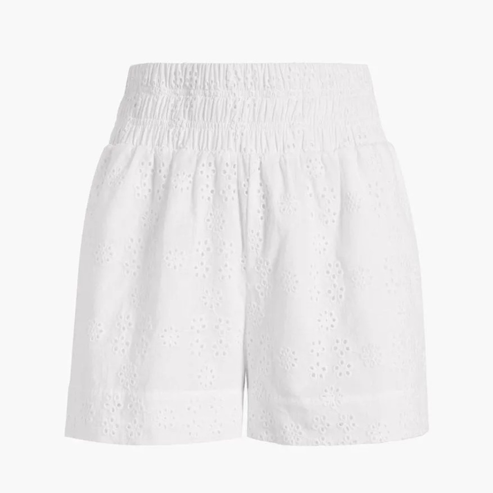 NWT HILL HOUSE HOME The Eyelet Livie Nap Shorts in White Eyelet - Picture 8 of 12
